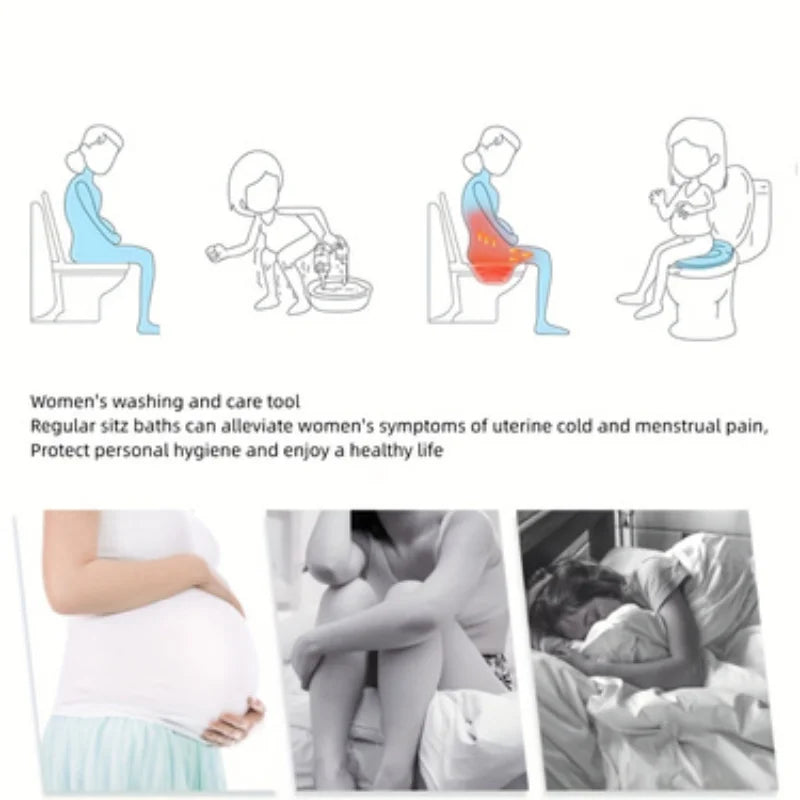 Bidet Folding Portable Bidet Maternity Self-Cleaning Private Parts Buttock Rinse Perineal Soak Bath Hemorrhoid Treatment Bidet