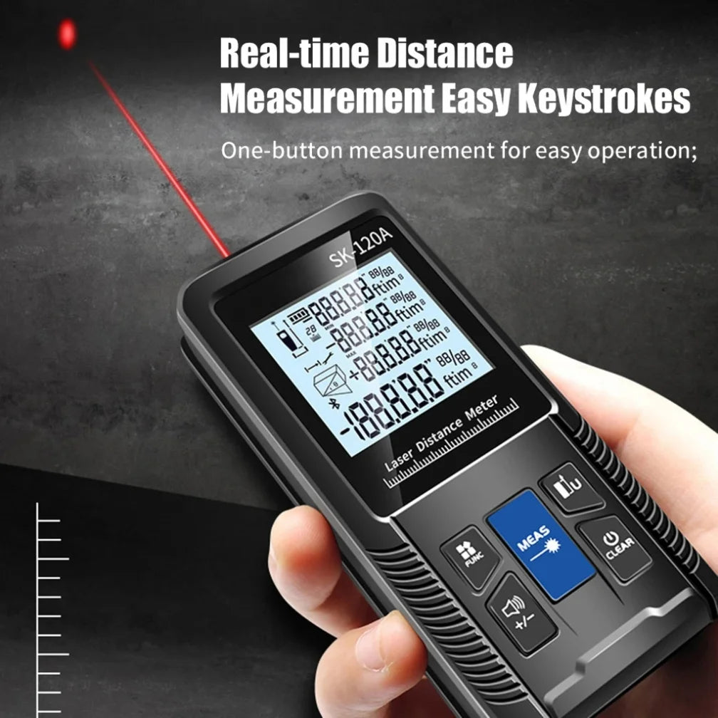 1PC Portable Handheld Lasers Measure Tape Tool Digital Display Distance Meter Intelligent Rangefinder 40m 50m 70m 100m 120m