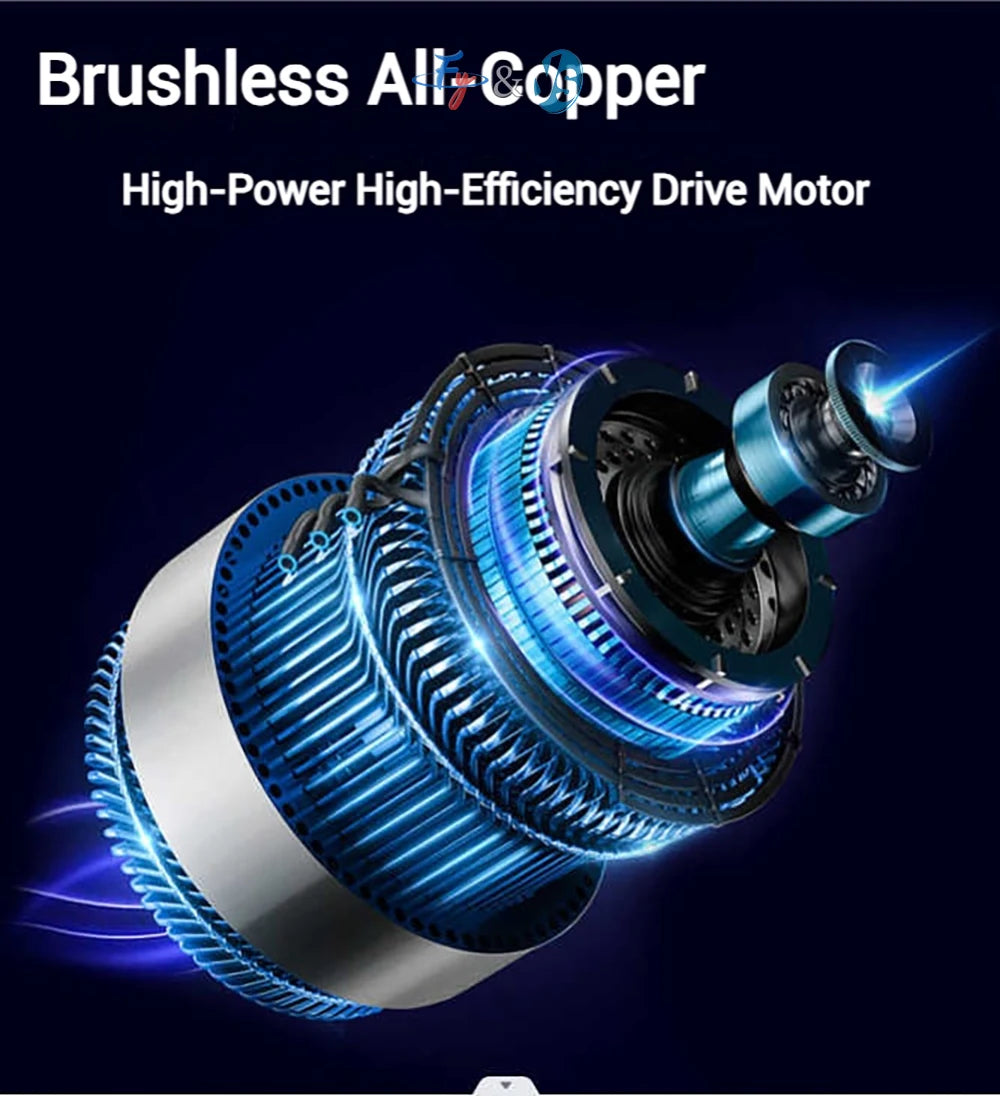 Portable Rechargeable Electric Pressure Washer with Hose, Multi-Nozzle for Car Washing, Garden Watering, Outdoor Cleaning