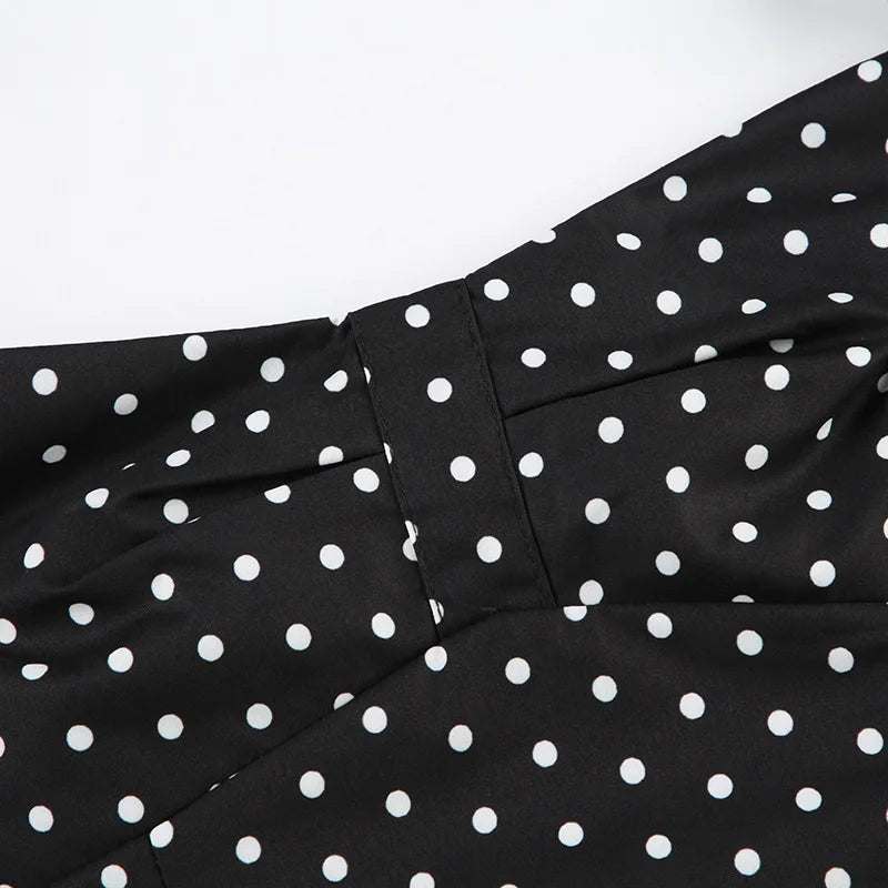 Women Halter Tank Tops Ruffles Hem Lady Sexy Backless Sleeveless Crop Top Summer Fashion Streetwear Female Dot Print Vests