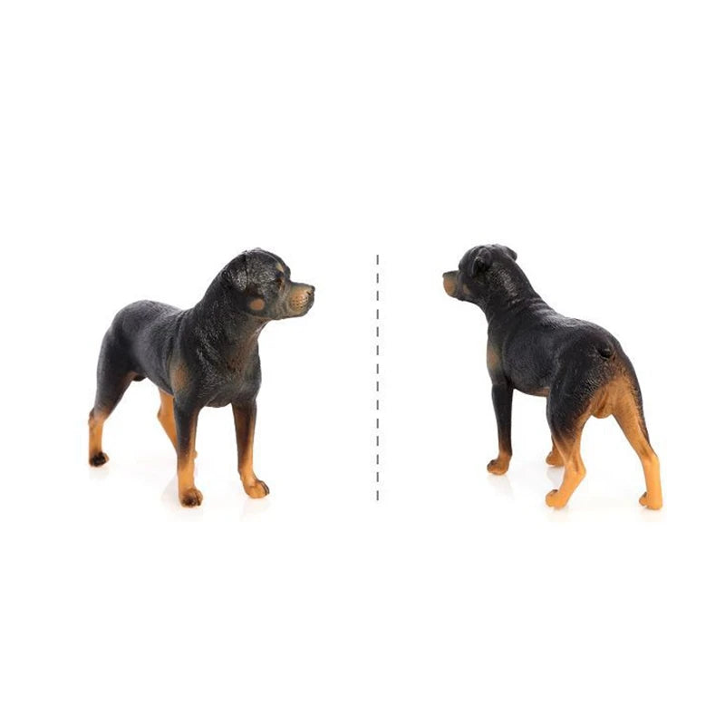 Simulated Rottweiler dog model pet dog desktop decoration puppy home ornament