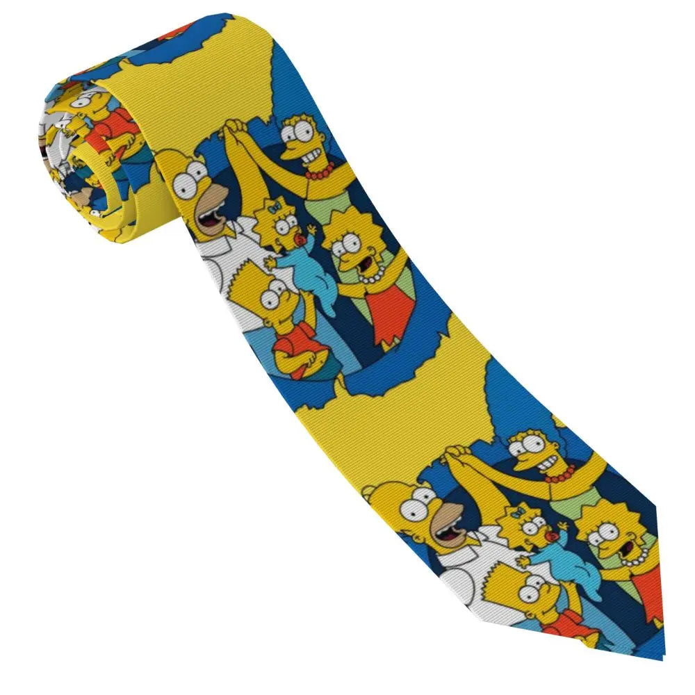Personalized The S-Simpsones Homer Neck Ties Men Formal Silk Wedding Neckties