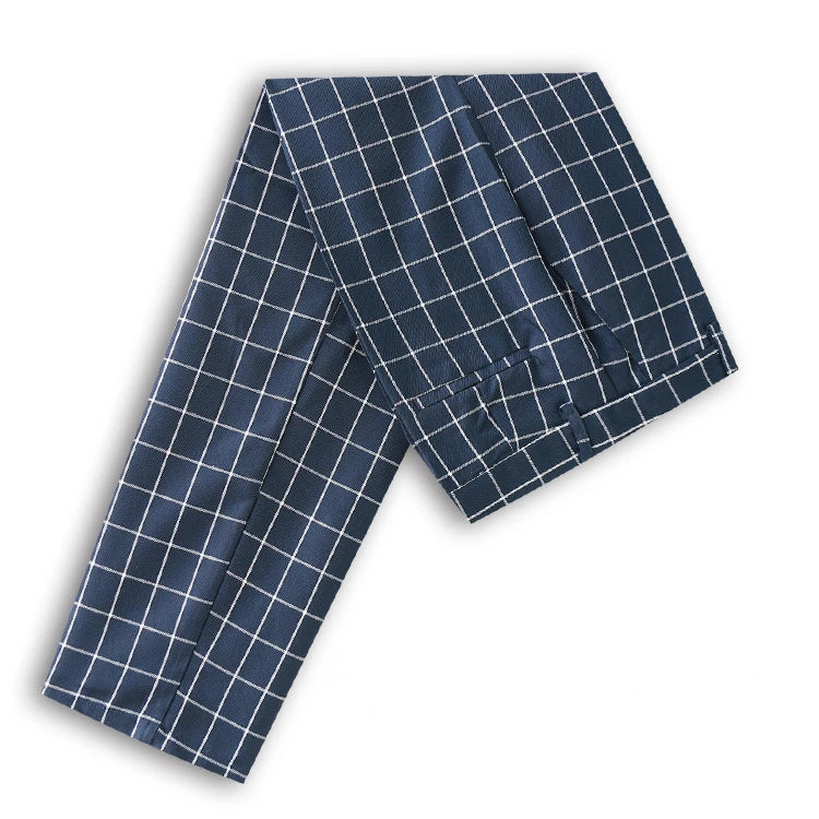 Men's Plaid Dress Pants, Slim Fit, Front Suit Pant, Chino Pants, Business Trousers, Work, School Uniform, Checkered Pant