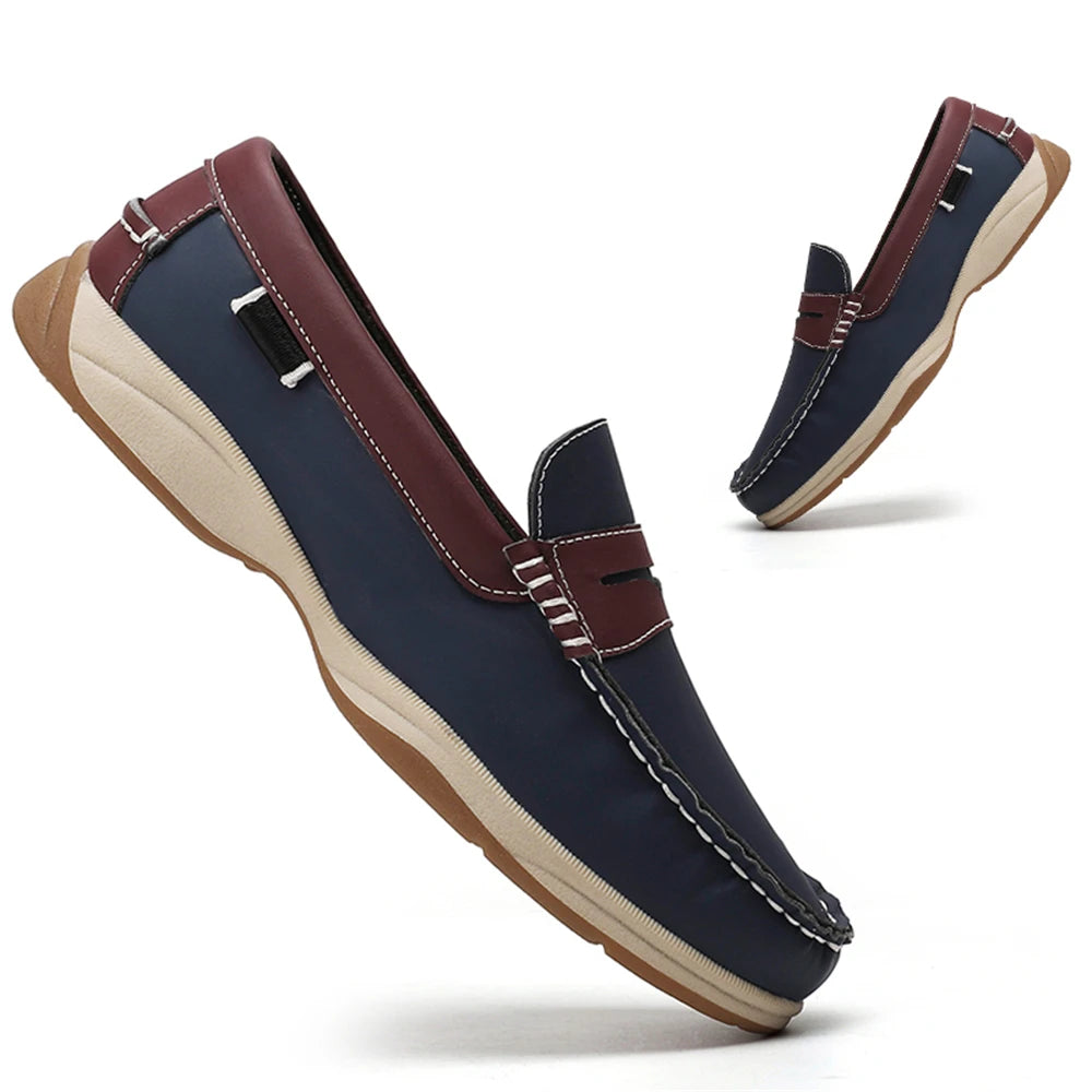 Men's Business Casual Loafers Shoes for Office Travel And Vacation Durable Elegant TPR Outsole Formal Shoes