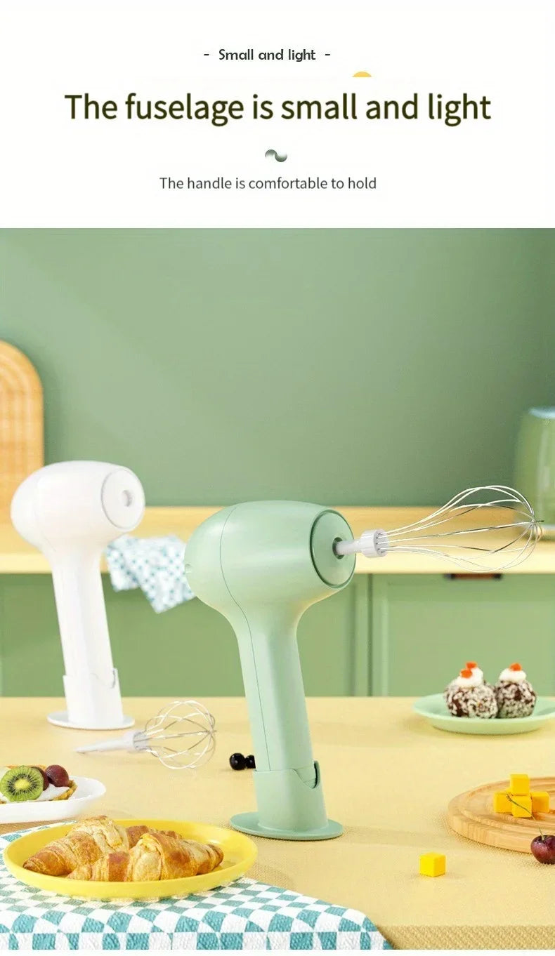 Wireless Portable Electric Food Mixer Automatic Whisk Egg Beater Butter Cream Vertical Whipper Kitchen Cordless Hand Blender