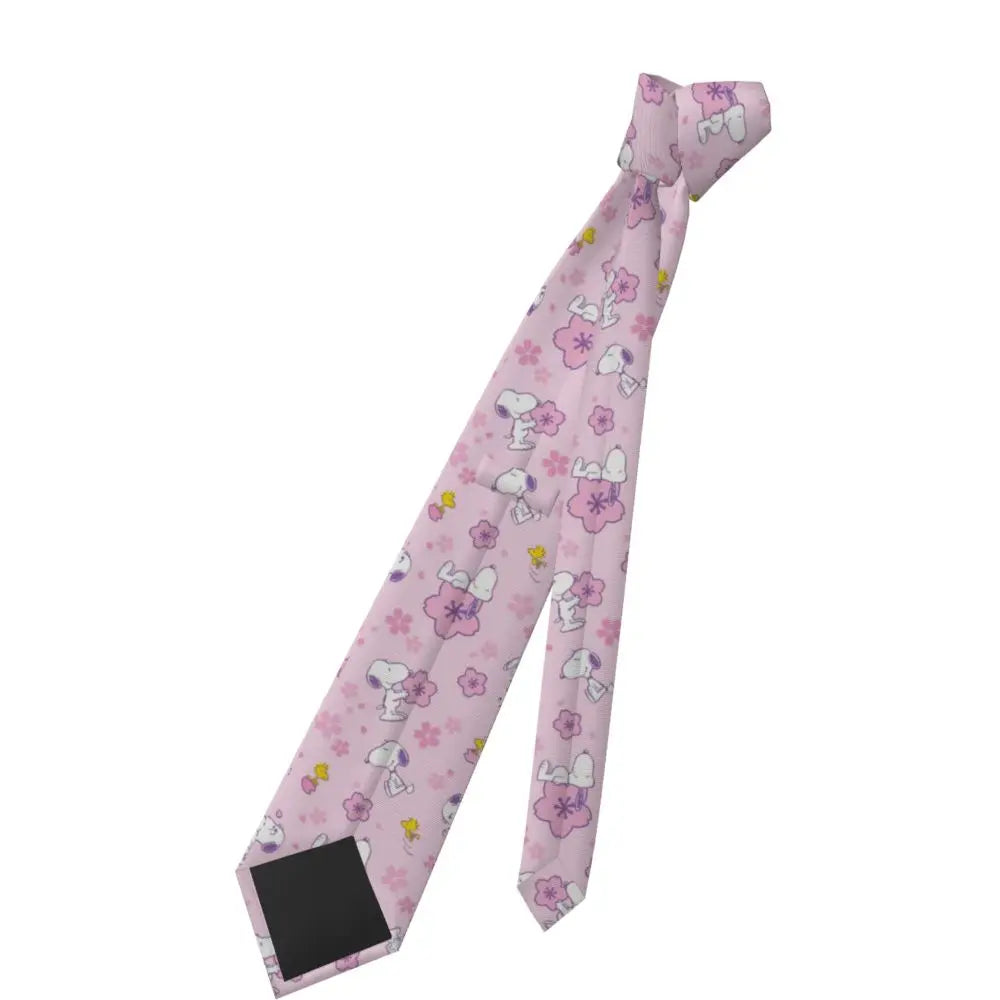 Personalized Fashion S-Snoopys Neckties Men Silk Cartoon Office Neck Tie