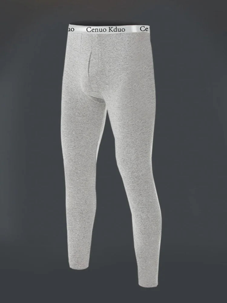 Warm Pants For Men With Plush And Thickened Autumn And Winter High Elasticity, Tight Fitting Sports Bottoms And Slim Fitting Pan