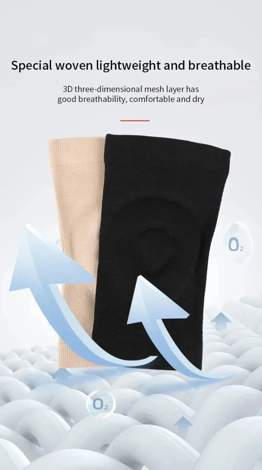Silicone Knee Pads Skating Fitness Dance Sport Sknee Pads Basketball Pressurized Cycling Roller Skating Silicone Thin Knee Pads