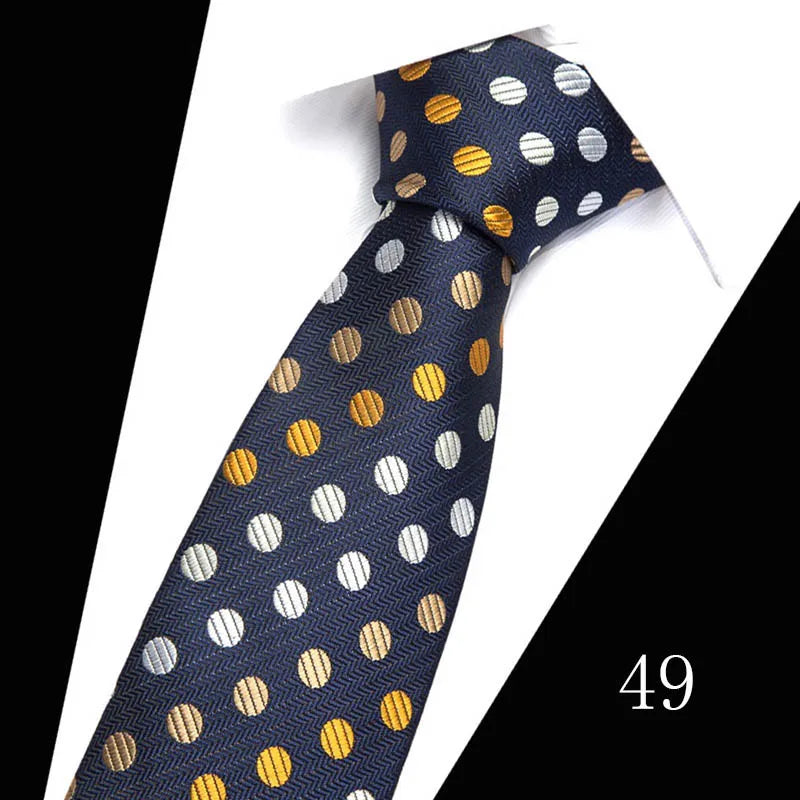 Hot Sale Necktie Man 7.5 cm Silk Tie Solid Color Gravatas Suit Accessories Fit Wedding Holiday Party