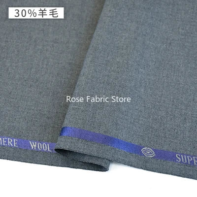 1 Meter 30% Woolen Twill Suit Fabrics Worsted Spring Summer High End Fabric Sewing Blazer Suit Handcrafts Anti Wrinkle Serge