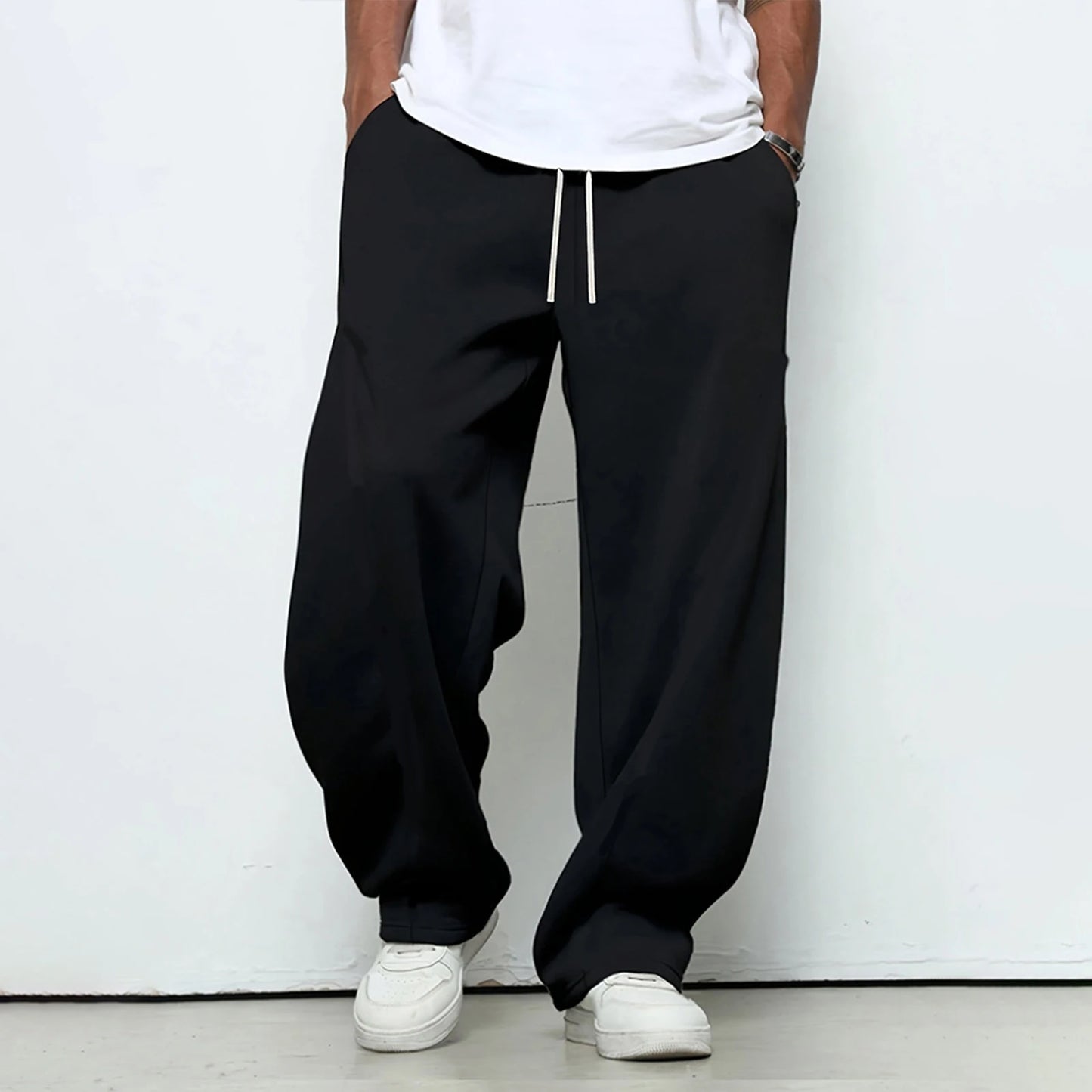 New Korean style Sweatpants Sport Pants Men Running Pants Spring Summer Loose Casual Sweat Pants Straight Jogging Pants Men