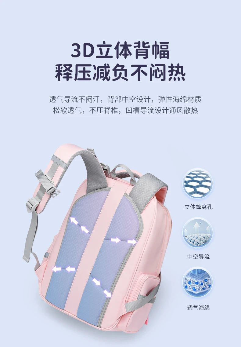 GOLF Primary School Bags for Girls Pink School Backpacks 9 to 10 Years Bookbags Kids Orthopedic Backpack Grade 1 to 4 Boys 2025