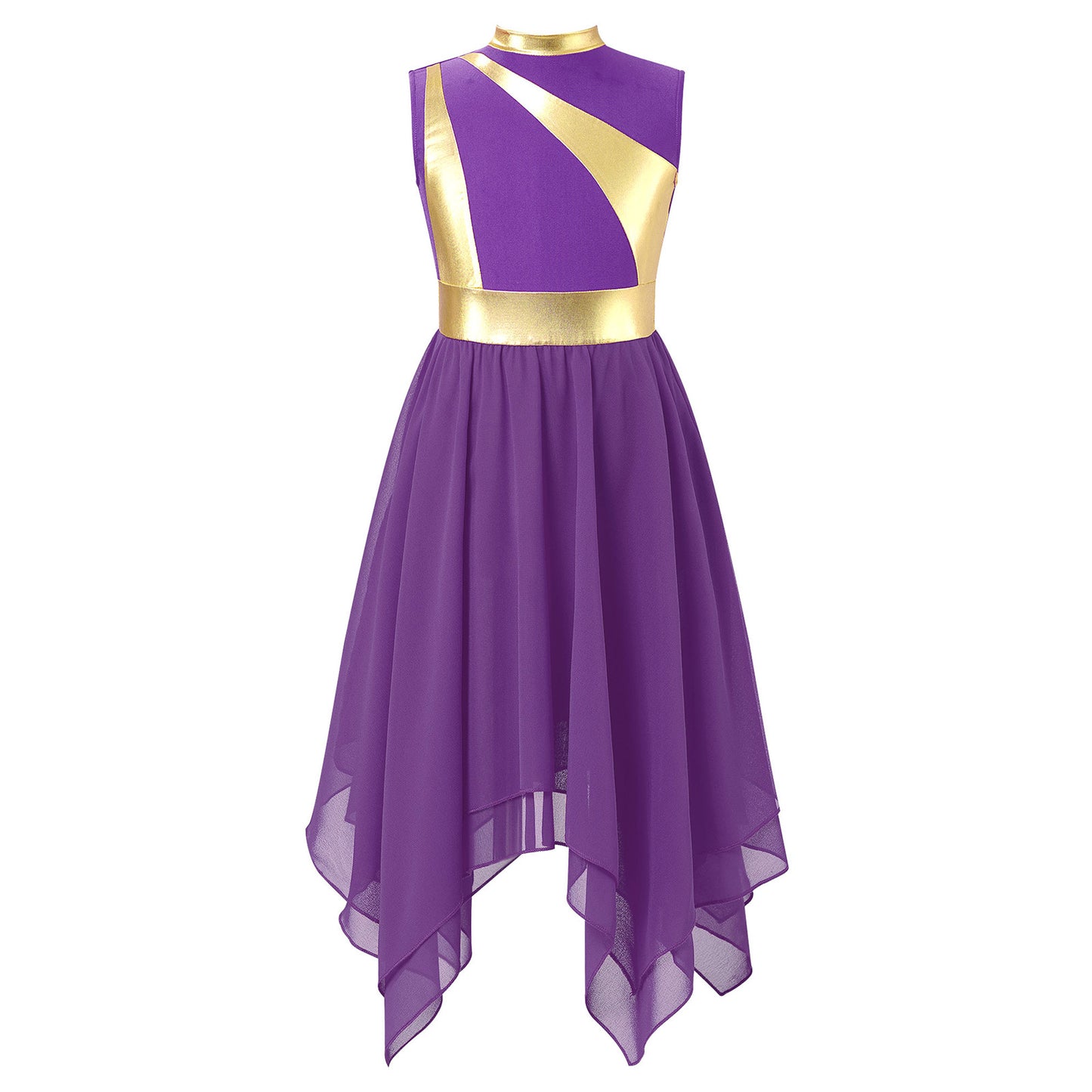 Kids Girl's Dress Praise Lyrical Dance Costume Children's Worship Dresses for Liturgical Celebration of Spirit Stage Dancewear