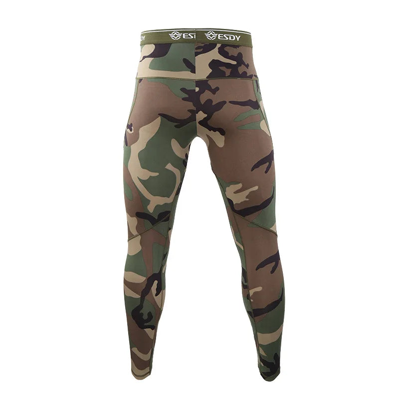 Thermal Underwear Men Winter Fleece Warm Tights Compression Quick Drying Thermo Lingerie Set Long Johns Man Camouflage Clothing