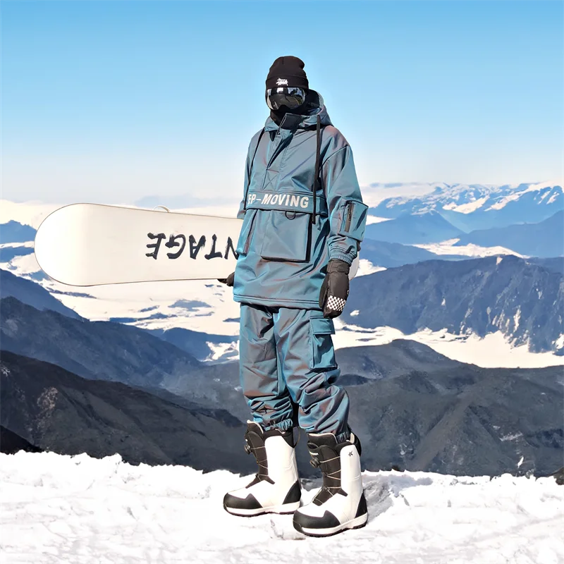 Ski Suit Set for Men and Women Windproof, Waterproof, Warm Jacket and Pants Complete Set of Snowboarding Gear High Quality