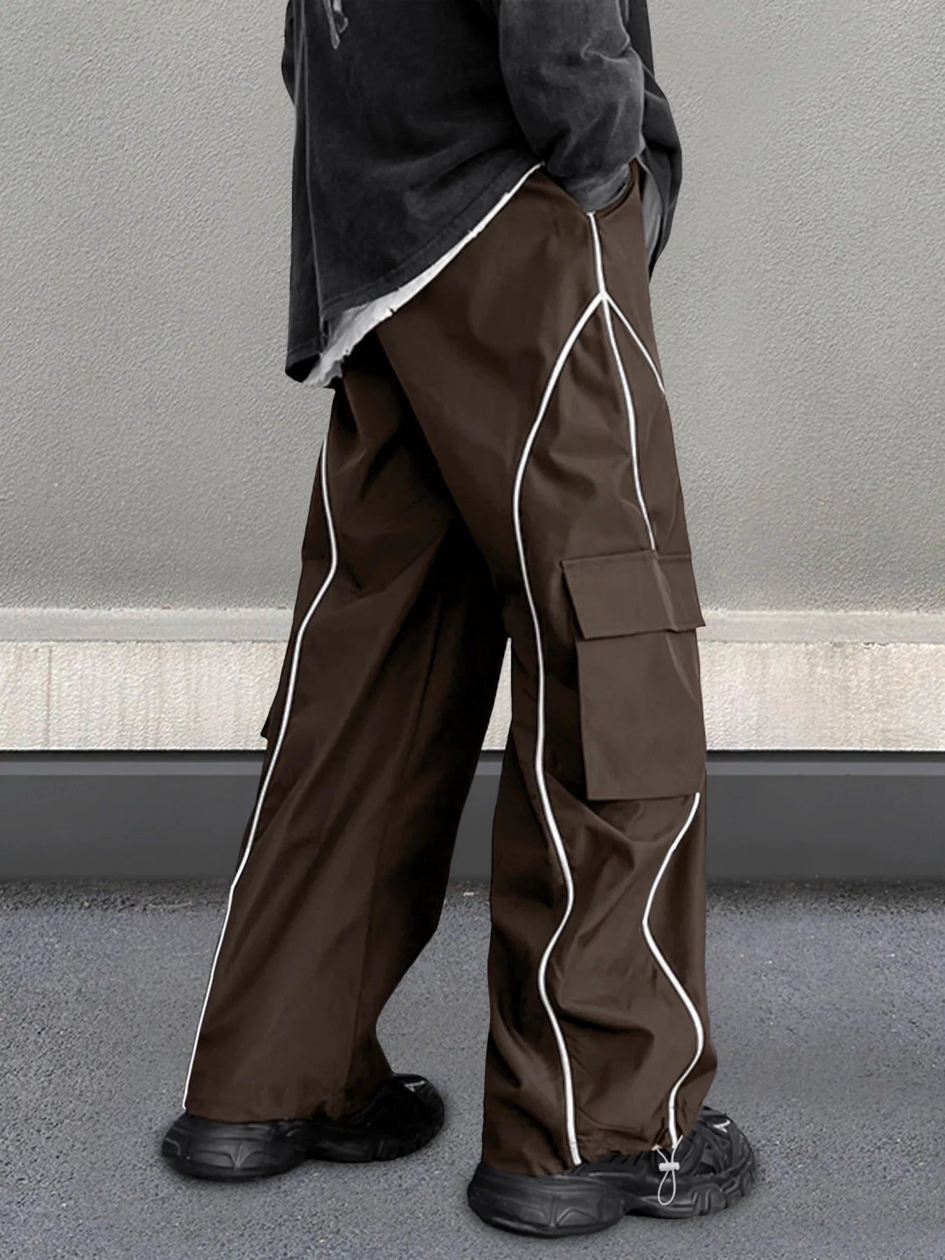 European and American Workwear Pants Men Summer New American Trendy Brand Fashion Loose Fit Casual Trousers