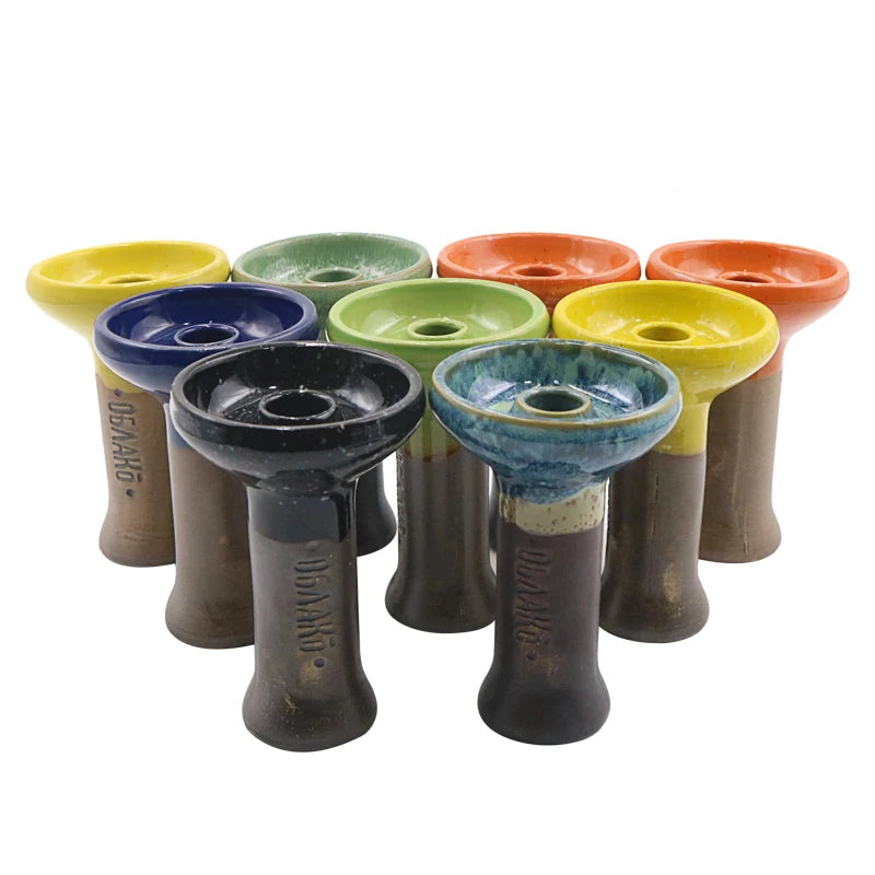 SY 1PC New Ceramic Shisha Bowl Good Quality Chicha Head For Hookah Water Pipe Charcoal Holder Smoking Accessories Gadget Tools