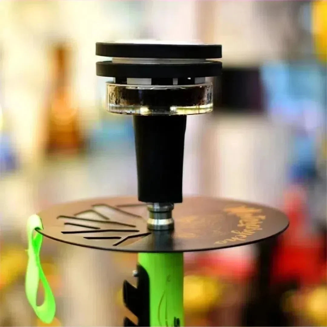 Hookah Bowl Set - French QUASAR Thermic head Charcoal Glass Bowl, Smoke Pot & Shisha Chicha Accessories in Gift Box
