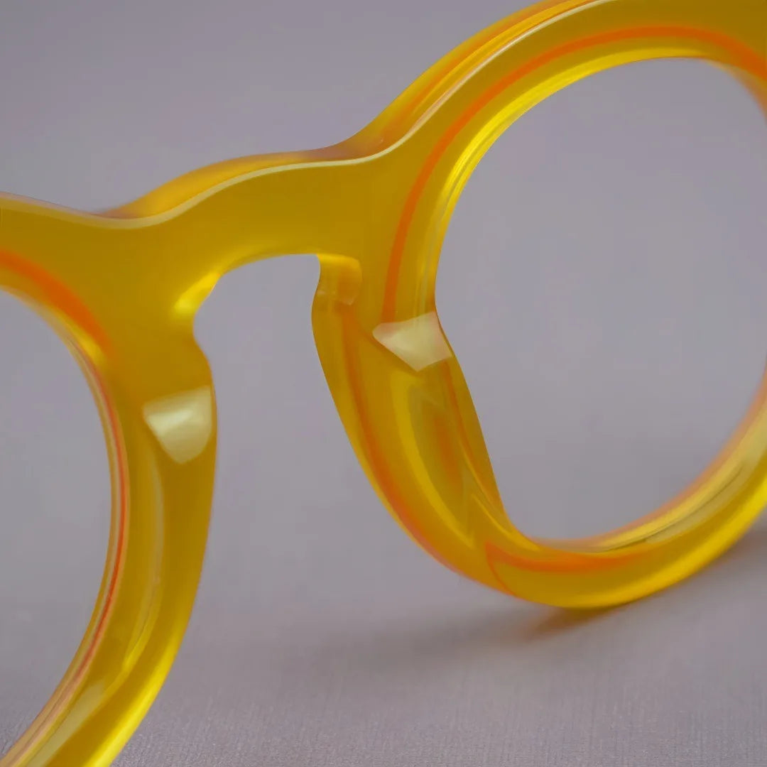 Acetate Glasses Frames Retro Round Men's And Women's Glasses High-quality Optical Prescription Frames
