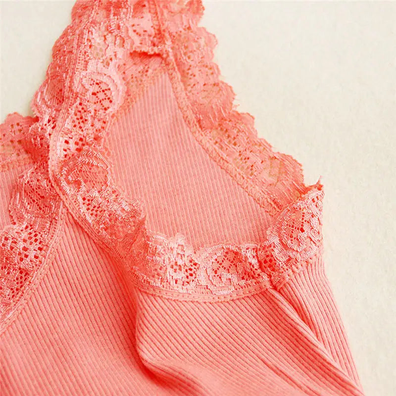 Summer Top Women Sleeveless Lace Tank Top Sexy Women's T-shirt Vest Tank Tops Female Vest Tops White Black Underwear Women