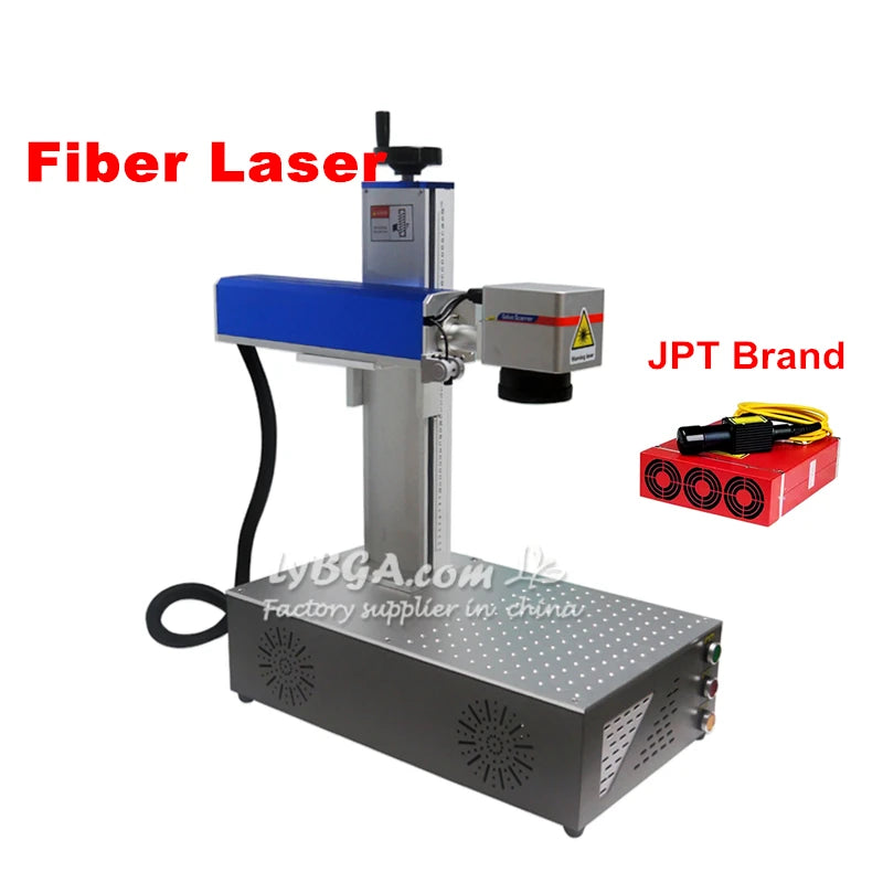 JPT MOPA M7 Fiber Laser Marking Machine 20W 30W 50W 60W 80W 100W Air Cooling Metal Engraver Upgrade Rotation Axis Optional