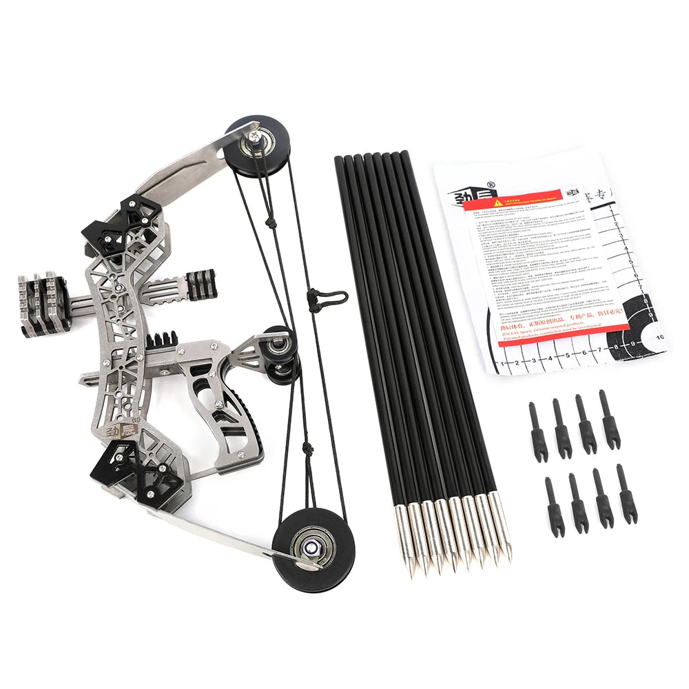 Archery Compound Bow 10lbs/12lbs/16lbs/15-32lbs High-Elastic Steel Limbs Suitable Beginners Target Shooting Outdoor Practice