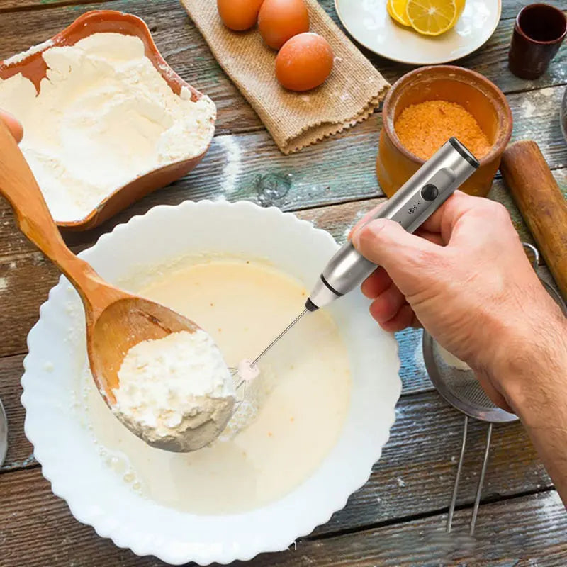Mini Electric Handheld Milk Frother Electric Blender with USB Electrical Maker Whisk Mixer for Milk Frother Cappuccino
