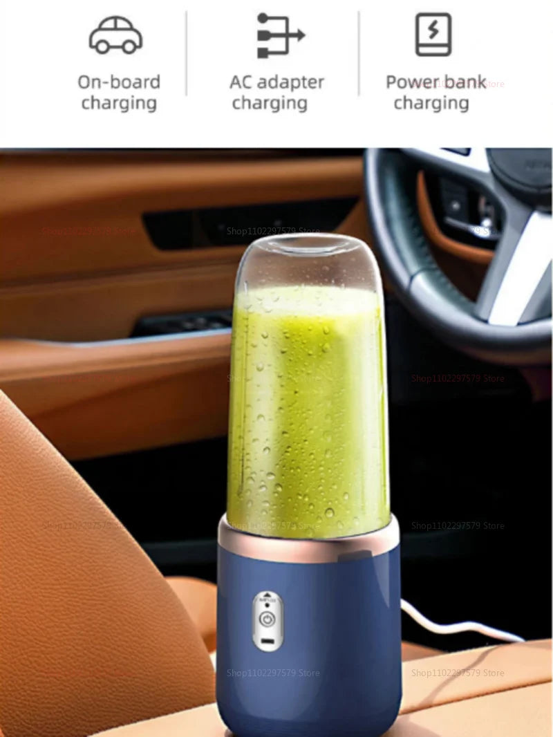 400ML Portable Electric Blender 40W USB Rechargeable Cordless Juicer High Powerful Juicer Cup For Smoothie Milkshake Juice Food