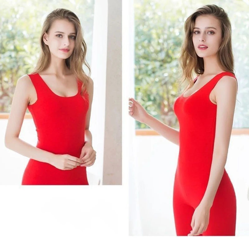Thermal Underwear Vest Thermo Lingerie Woman Winter Clothing Comfortable Warm Top Inner Wear Thermo Shirt Ladies Undershirt New