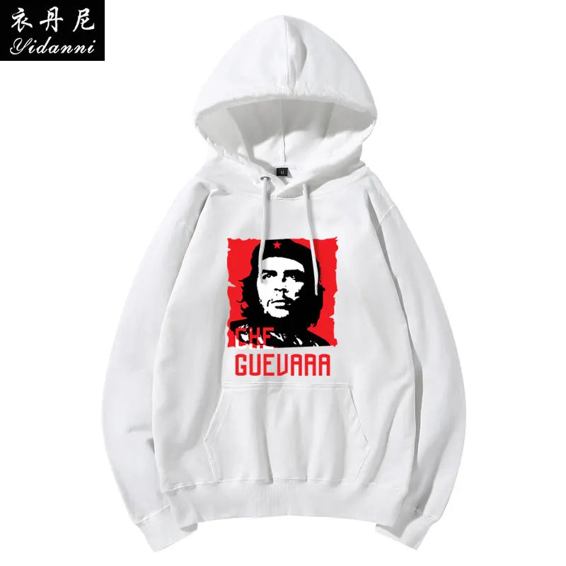 Cuban Red Revolutionary Hero Che Guevara Hooded Sweatshirt Printed Men's and Women's Casual Pullover Long-sleeved Hoodies Tops