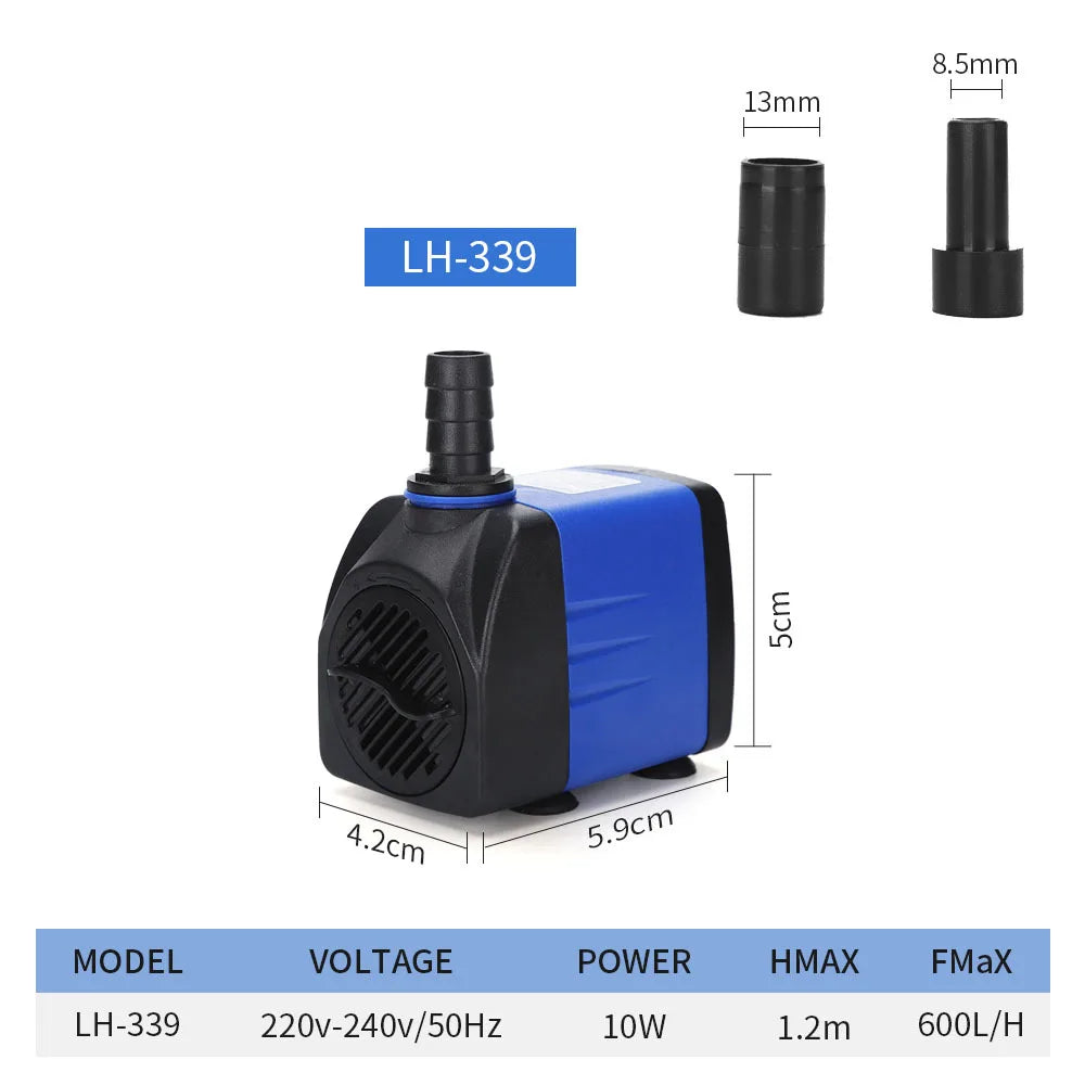 Multifunctional Submersible Pump Silent Small Water Pump Suitable  Aquariums Fish Tanks Rockeries Filtration Cycles Water Pumps