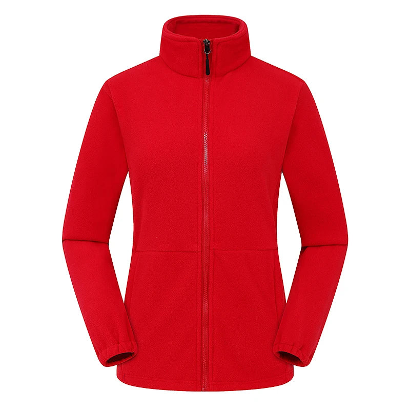 JNLN Winter Polar Fleece Jackets Women Windproof Thermal Soft Shell Jacket Outdoor Hiking Camping Skiing Climbing Warm Coat