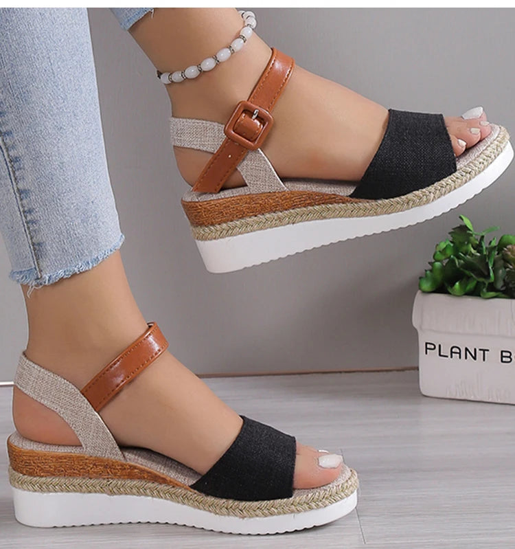 Fashion Shoes Sandals Women Wedge Sandals For Women Casual Women's Sandals Elegant Soft Female Zapatos De Mujer Footwear