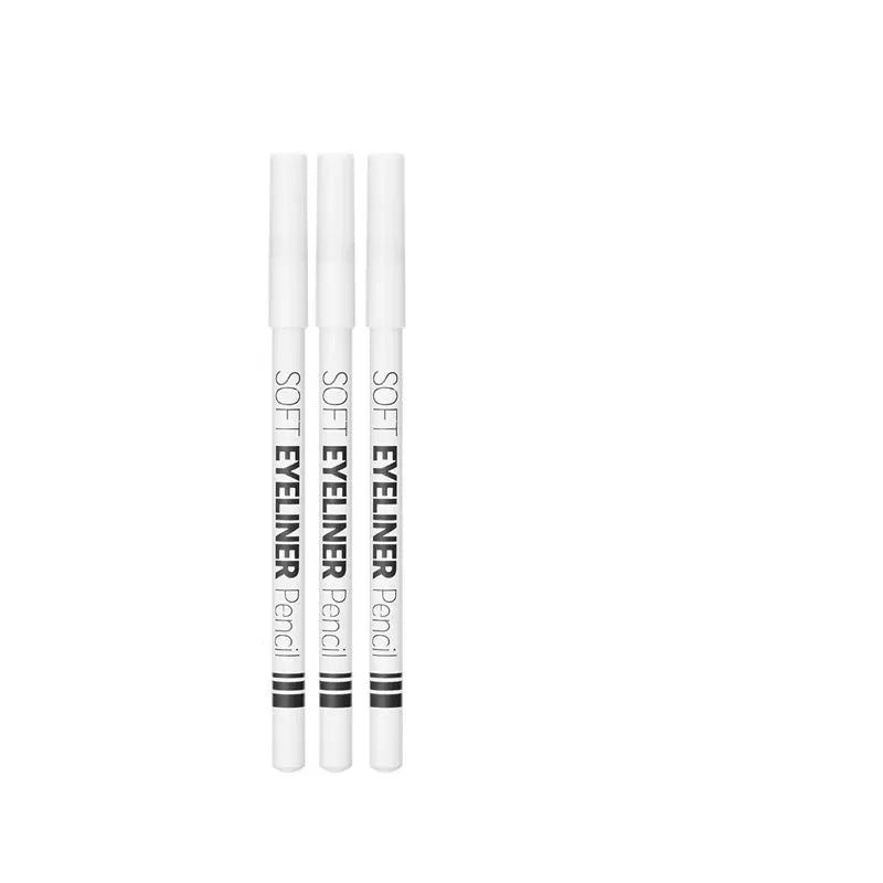 Smooth Waterproof White Eyeliner Pencil - Long-Lasting Eye Brightener Easy Wear Fashion Makeup Tool for Smooth Application
