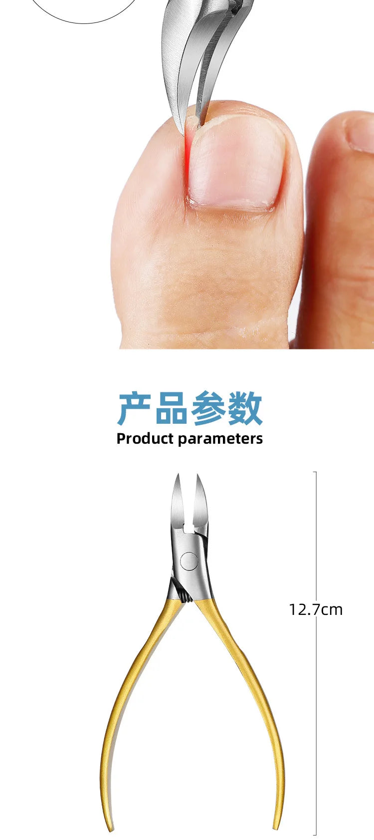 Nail Clippers Ingrown Toenail Scissors Podiatry Correction Nippers Cuticle Cutters Cut Paronychia Pedicure Foot Care Tool