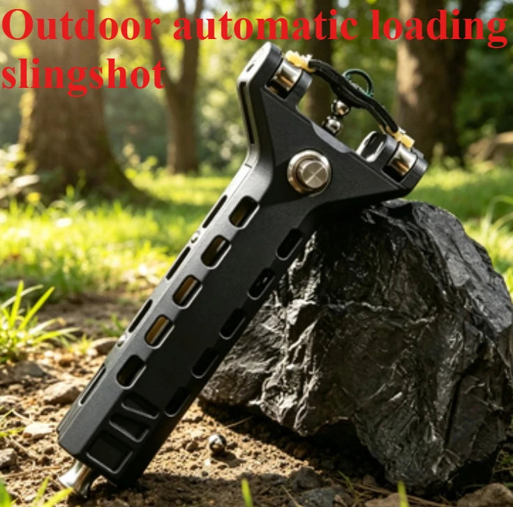 2026 New Outdoor Automatic Loading Slingshot for Adult Shooting Competition Powerful and High-precision Slingshot