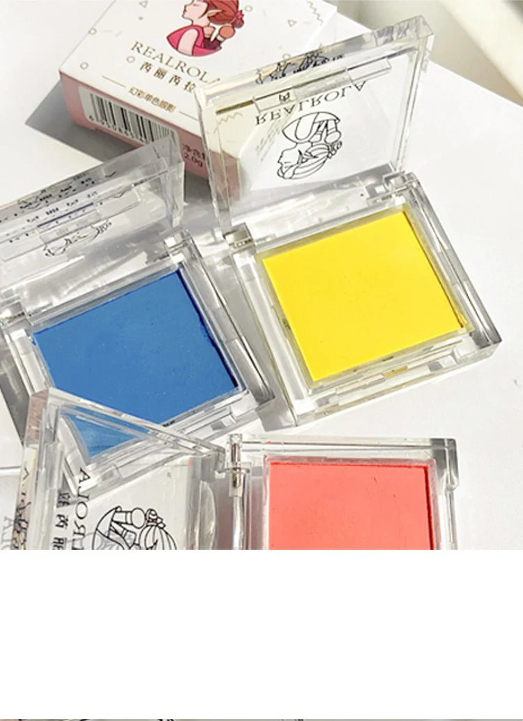 Matte Green Yellow Monochrome Eyeshadow Palette Natural Color Rendering Powder For Delicate Eye Contouring Brightens Makeup
