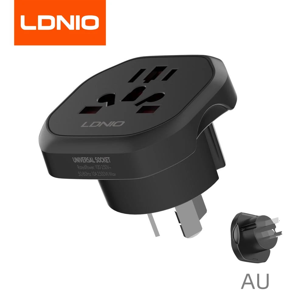 LDNIO Universal Travel Adapter EU KR Plug Adaptor To UK US AU European To American UK Plug 48mm Converter For Travel Accessories