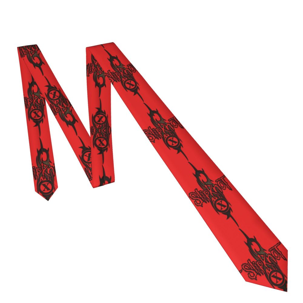 Slipknots Neckties Men's Customized Silk Heavy Metal Rock Music Gift Neck Tie for Office