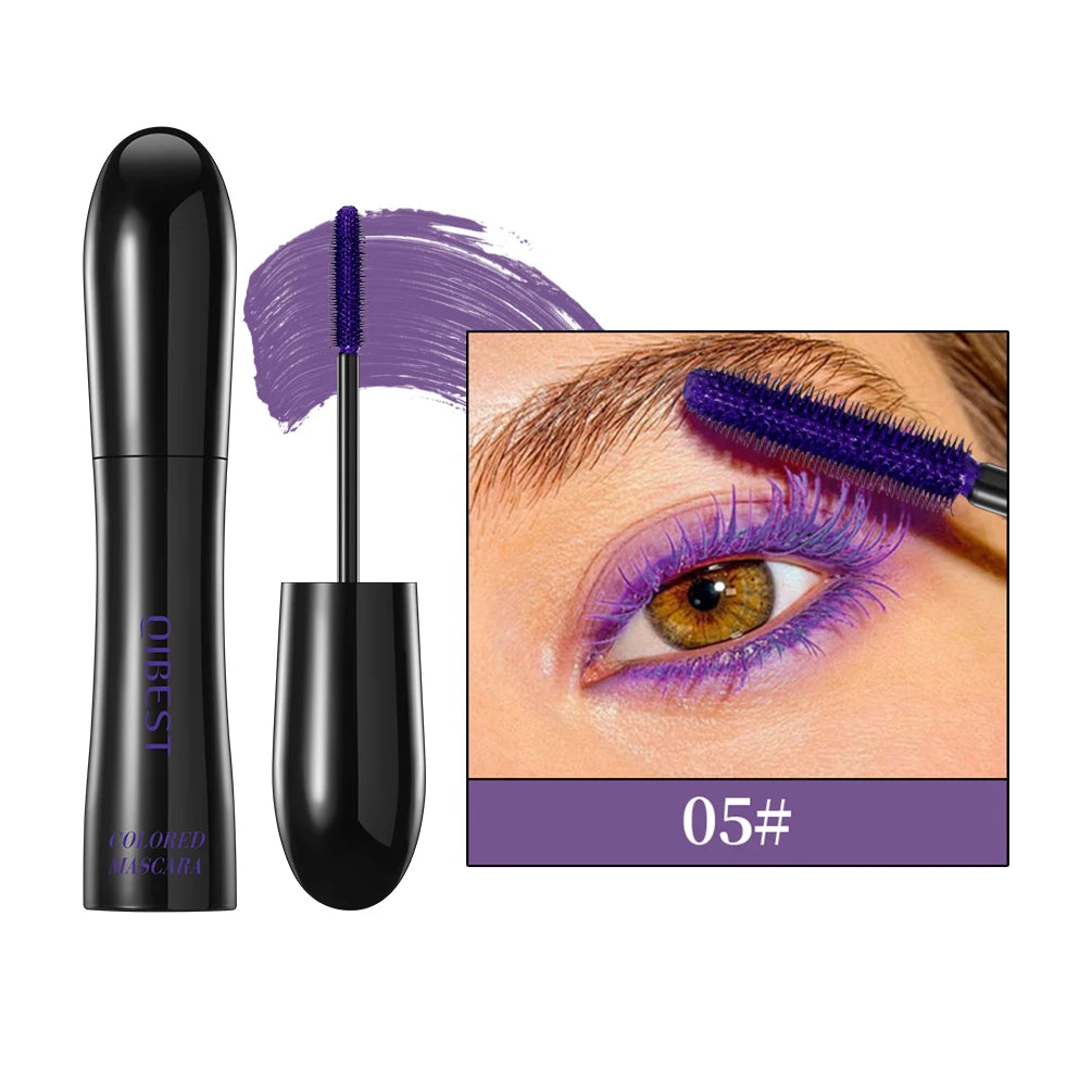 Chocolate Brown Mascara Colorful Curling Eyelash Extension Waterproof Fast Drying Lengthening Eye Black Lashes Makeup Lasting