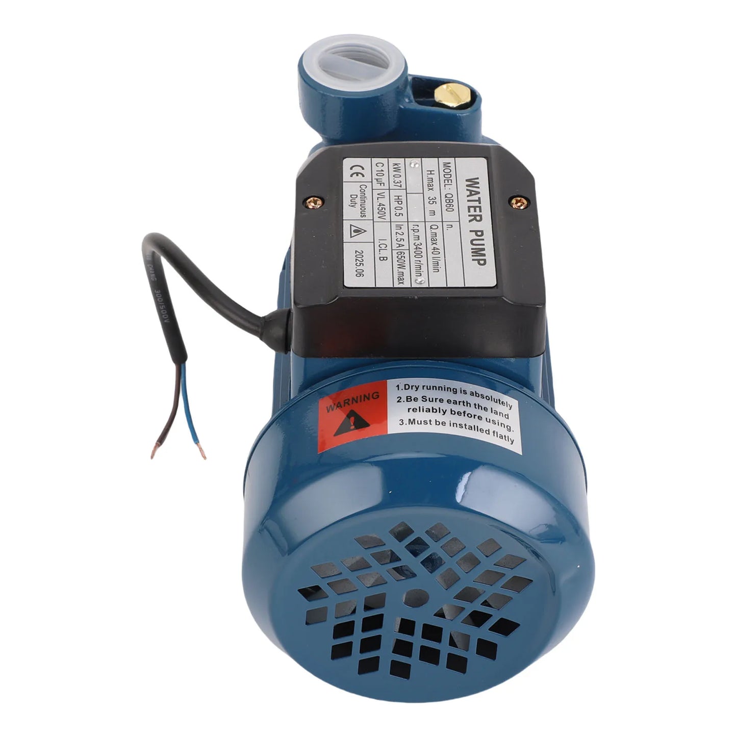 Solar  Solar  650W 3400rpm 35m Lift 1in Outlet Pressure Boosting 40L/min Centrifugal Pump