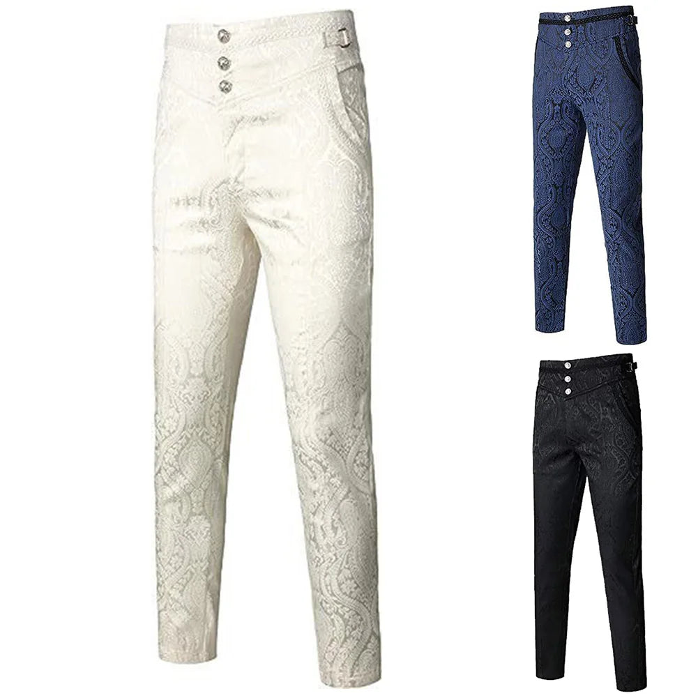 Pant Men's Pants Gothic Pants Regular Steampunk Victorian Pants Trousers Vintage Cosplay Costume Trousers New Stylish Comfy