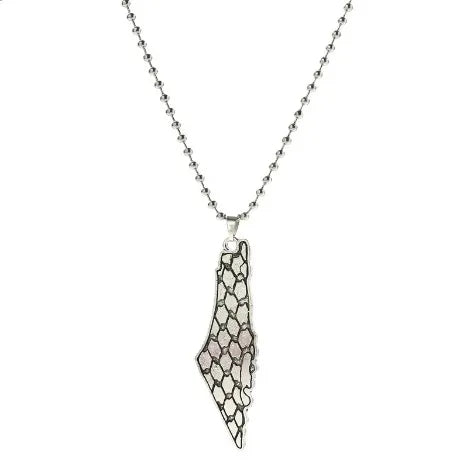 Palestine Map Pendant Necklace Jewelry Necklace for Man Woman Gift
