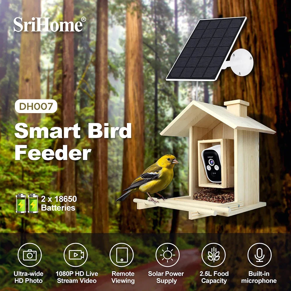 4 Million HD Camera Multifunctional Low-power Waterproof Bird Feeder With Camera