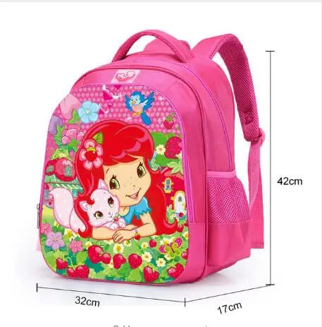 16 inch Girls School Bags Princess Cartoon Schoolbags Pink Backpack kids Cartoon Primary Bookbag Kids Mochila Infantil