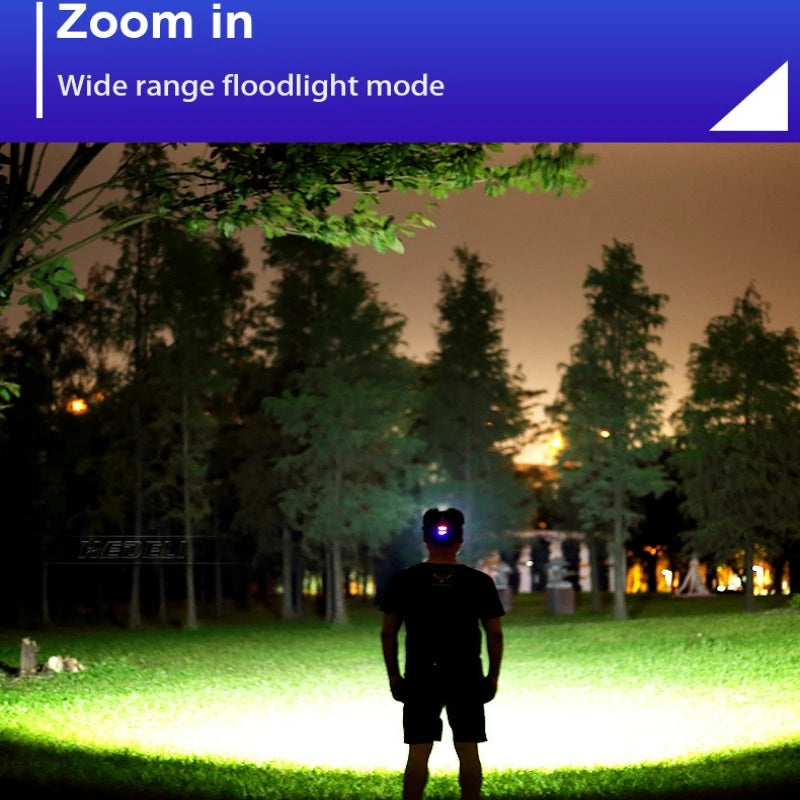 LED headlights, high-intensity flashlights, charging headlights, night fishing lights, outdoor brightness lighting fixtures