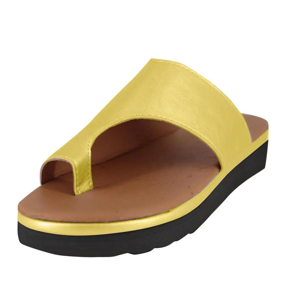 Women's Sandals  New Female Shoes Comfy Platform Flat Sole Orthopedic Bunion Corrector Plus Size 35-43 Casual Shoes Woman