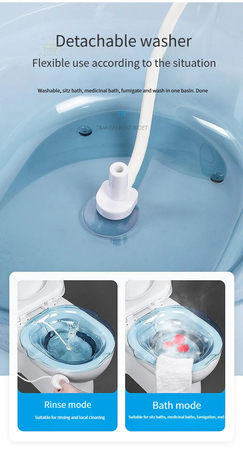 Portable Bathtubs Folding Bidet Maternity Self-Cleaning Private Part Buttock Rinse Perineal Soak Bath Hemorrhoid Treatment Bidet
