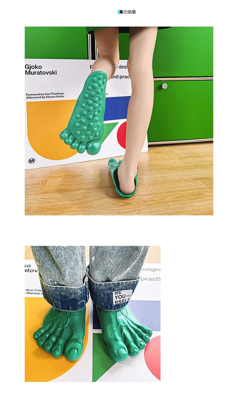 Funny Slippers Man Women Footwear Shoes For Men Sandals Male House Shoes Beach Slippers Uniex Slippers Bigfoot Amazing Sandals