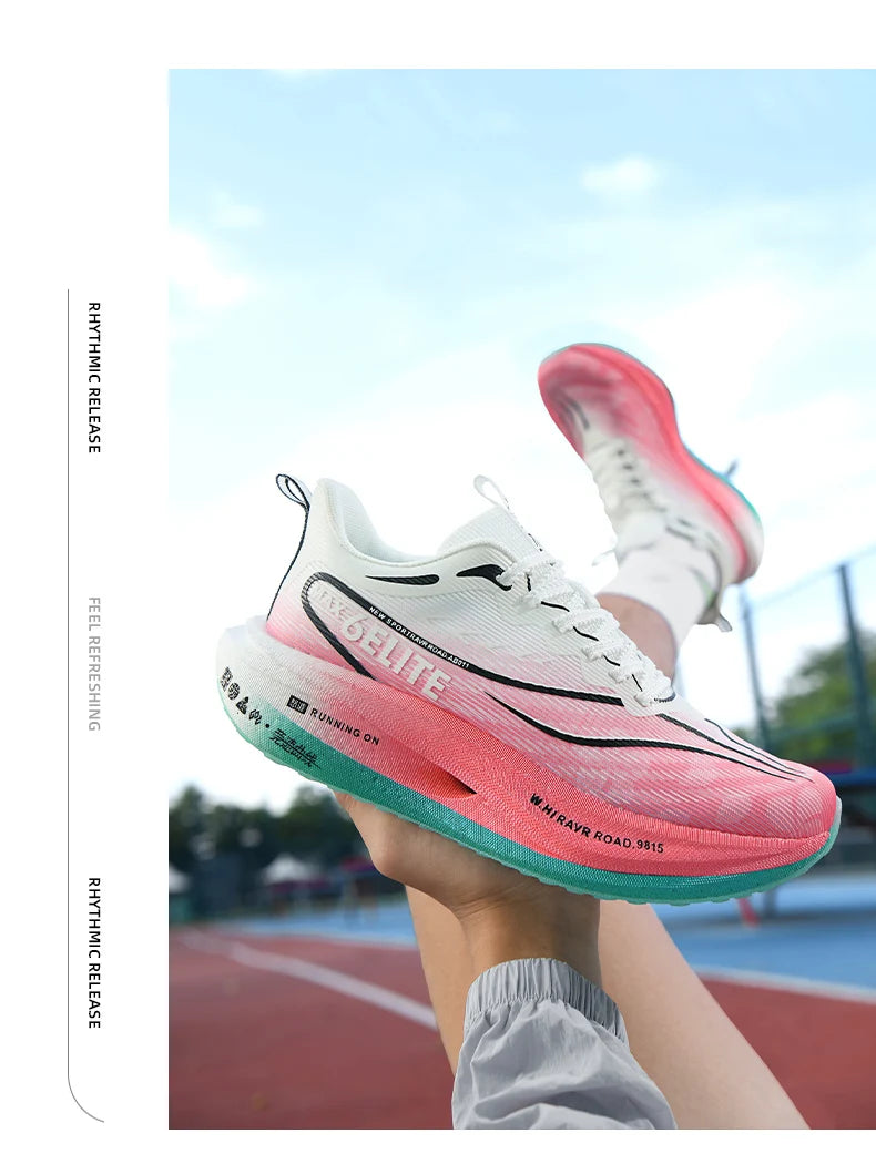Running Shoes Men High Quality Full Palm Carbon Plate Cushion Professional Training Shoes Lightweight Wear-Resistant Sneakers